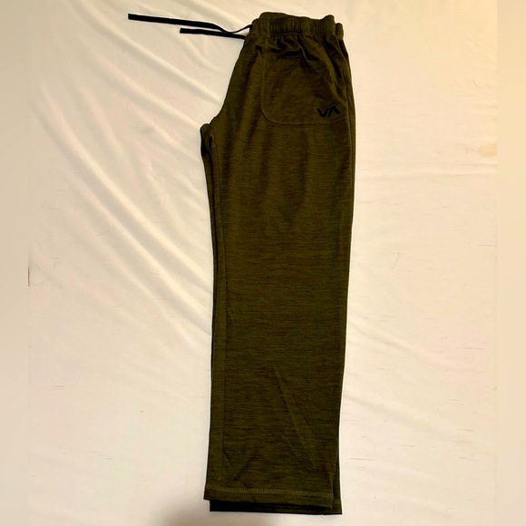 Rare & Out Of Print RVCA C-ABLE SWEATPANTS-Army Green Color and Super Comfy - Picture 10 of 12